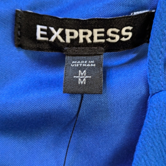 Satin Surplice Split Leg Jumpsuit in Celestial Blue - Picture 4 of 5